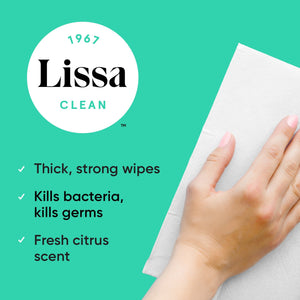 Lissa Disinfecting Wipes; 40 WIPE CANNISTER