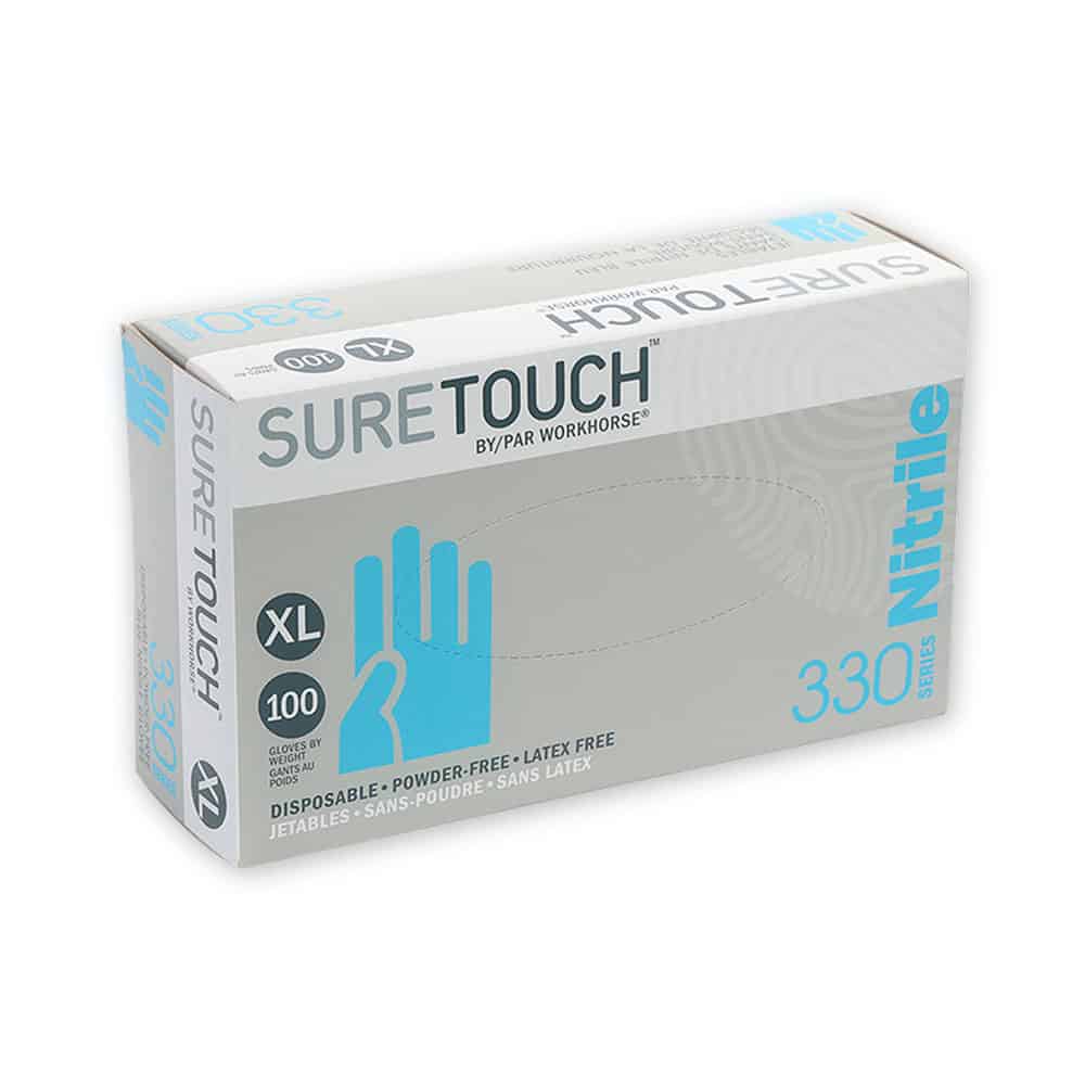 Suretouch Nitrile Gloves, 100 gloves/box